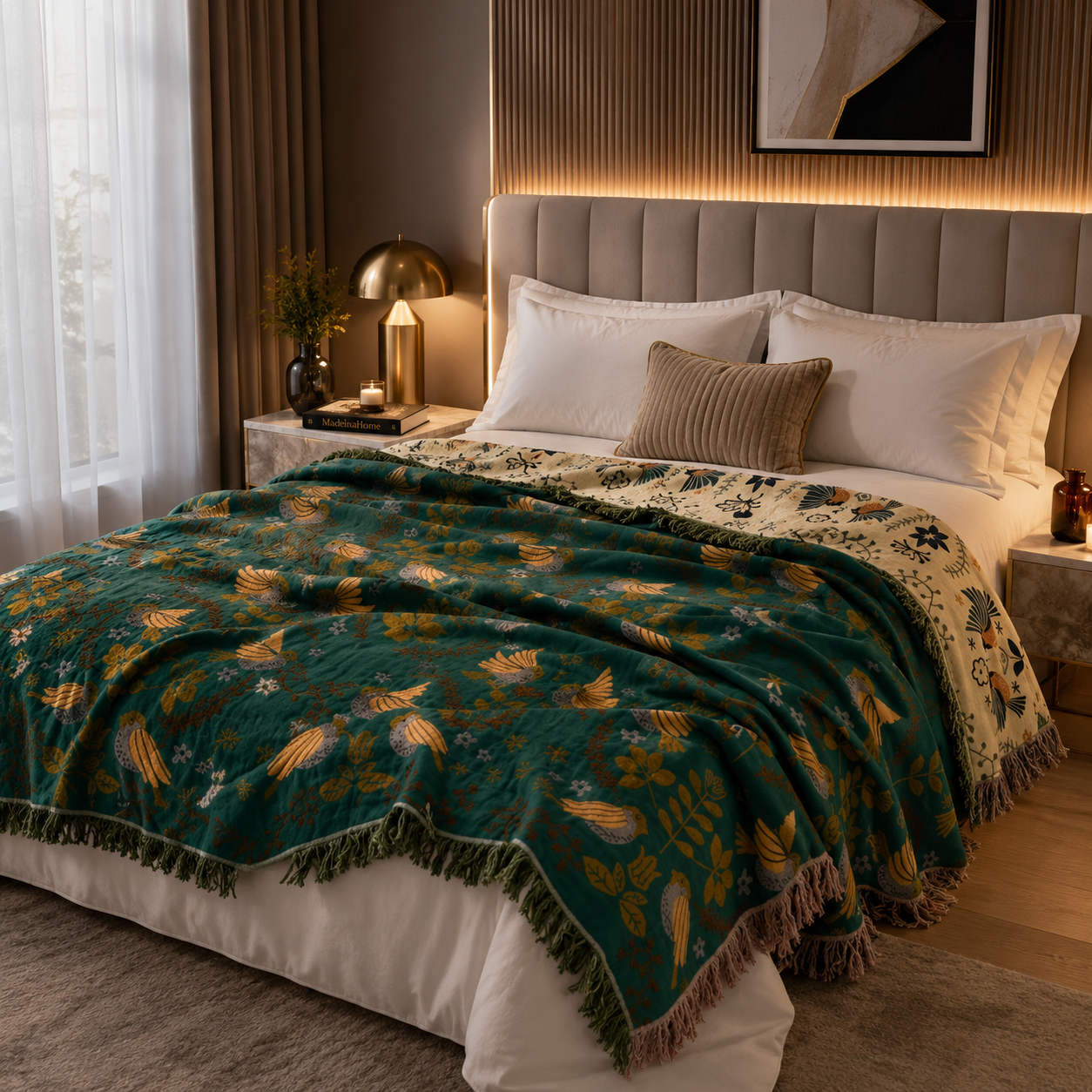 Quşlu Boho Plaid II